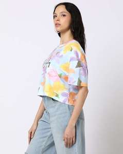 เสื้อยืดทรงบ็อกซี่ผ้าฝ้าย 100% สำหรับผู้หญิงขายส่ง |   เสื้อยืดแขนสั้นลำลองสำหรับฤดูร้อนพร้อมโลโก้ OEM แบบกำหนดเอง |   เสื้อยืดผู้หญิงผ้าระบายอากาศได้ดี - Product Image 1