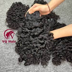 Raw Vietnamese Curly Unprocessed Virgin Cuticle Aligned <b>Human</b> <b>Hair</b> Machine Double Weft 100g <b>Hair</b> Bundle Vendor <b>Extensions</b> - Product Image 2