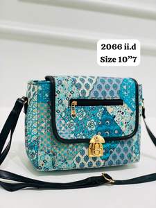 2024 sac fourre-tout personnalisé fait à la main pour femmes sac à main fantaisie en coton multicolore - Product Image 5