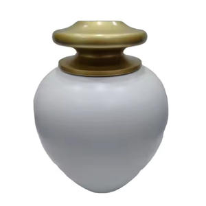 Urna de cremación grabada en cruz con acabado plateado memorable estilo europeo y americano para cenizas - Product Image 5