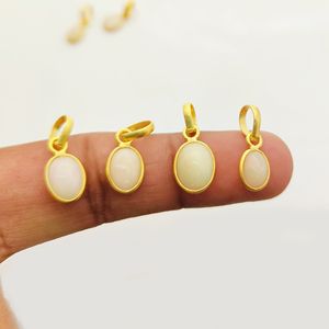 จี้โอปอลเอธิโอเปียนเครื่องประดับแบบทำมือจี้โอปอลชุดแฟนซีพร้อมจี้โอปอลสีทองเวอร์เมลทำด้วยมือธรรมชาติเครื่องประดับที่ดี - Product Image 3