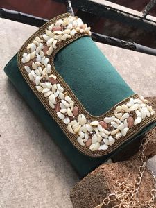 TYPE BRODERIE UNIQUE SACS MEILLEUR Style Bohème Broderie Travail Main Embrayage Sacs À Main Fantaisie Conception Doublure Perle De Mariage En Gros - Product Image 3