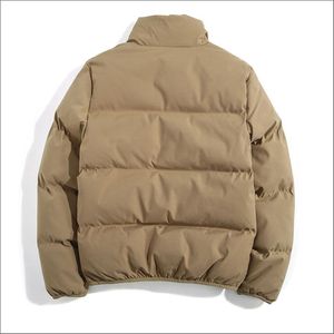 Blouson d'hiver matelassé personnalisé pour homme 2024 en toile, effet bulle, brillant, réfléchissant, col montant, à capuche, fermeture éclair, imperméable - Product Image 6