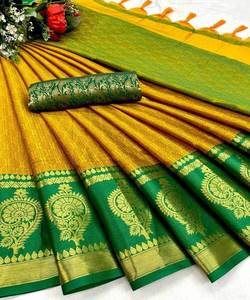 Lancement d'un nouveau saree de créateur avec jacquard travail prix le plus bas du marché Surat Gujarat vêtement ethnique - Product Image 1