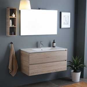 Mobile Bagno Belize Oak 120CM con Lavabo e Cassetti - Product Image 1