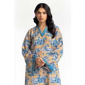 Chemise décontractée texturée en dobby imprimé avec col brodé IPS-44712 - Product Image 2