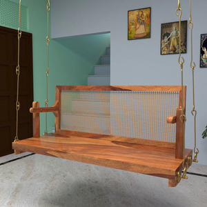 Wooden <b>Swing</b> Jhoola Convertible Farmhouse Hotel Living Room Furniture 2 3 Seater Outdoor Indoor Relaxation Handmade Modern - Product Image 3