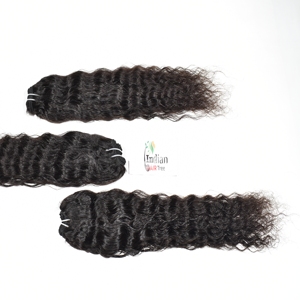 Extensiones de Cabello Virgen Indio Crudo de la Mejor Calidad a Precio de Mayoreo, Alineadas con la Cutícula, Lisas, con Doble Trama a Máquina, Onduladas Naturales, en Venta - Product Image 4