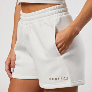 En gros 2025 Coton Polaire Shorts Personnalisé Sweat Shorts Cordon Femmes Respirant Décontracté Solide Femmes Coton Terry Shorts - Product Image 4