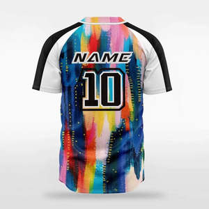 Camiseta de Béisbol 100% Algodón para Hombre, Anti-pilling y con Logotipo Personalizado - Fabricante Mayorista - Product Image 2