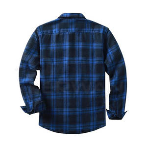 เสื้อเชิ้ตผ้าสักหลาดสีทึบสำหรับผู้ชาย, เสื้อผ้าแฟชั่นผ้าสักหลาดสำหรับฤดูหนาว - Product Image 2