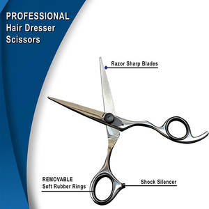 Ciseaux de coiffeur en acier inoxydable de haute qualité pour la coupe de cheveux Couleur et taille personnalisées Service OEM pour la beauté et les soins personnels - Product Image 3