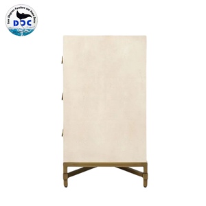 Meubles de chambre à coucher de luxe Faux Shagreen commode armoire maison en bois grande commode à 6 tiroirs intérieur tables de chevet commode - Product Image 2