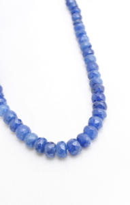 Cuentas Facetadas de Zafiro Azul Natural Tratado para la Elaboración de Joyería Fina, Collar de Piedras Preciosas - Product Image 4
