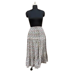 Túnica India Bohemia superventas para mujer, falda Maxi de algodón con estampado de diseño Floral, cintura envolvente Vintage XS, ropa larga envolvente - Product Image 2