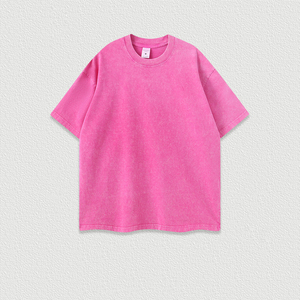 High Quality Oversized <b>Acid</b> Washed T Shirt Men Vintage T-shirts <b>Drop</b> Shoulder Streetwear Shirt Printing Plain Oversized - Product Image 6