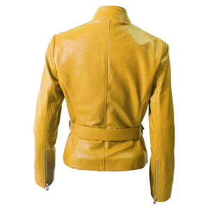 Chaqueta de motorista profesional Slim Fit texturizado en relieve en cuero de cabra Mayorista de calidad fabrica chaqueta de moto - Product Image 4