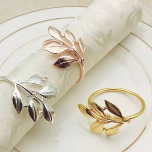 Servilletero de metal clásico, soporte de anillo de tejido dorado para la decoración de la mesa de comedor del hogar, servilletero y servilletero al precio más barato - Product Image 4