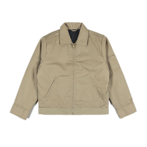 Veste bomber d'automne vintage coupe slim en twill de coton respirant avec logo personnalisé sur le devant, coupe-vent, pour homme, grandes tailles - Product Image 4