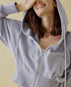 Nouveau pull à capuche en polaire imprimé surdimensionné pour femmes à manches longues sans cordon de serrage hiver décontracté sweats à capuche tricotés solides pour femme - Product Image 5