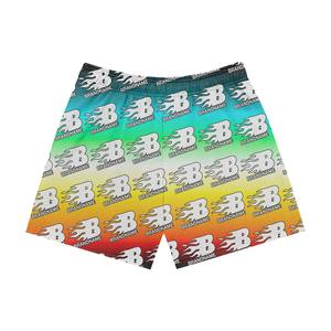 Short d'été en maille polyester de haute qualité, léger, avec logo de marque personnalisé et imprimé pour hommes. - Product Image 5