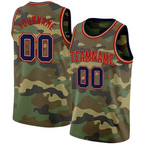 Maillot de basket personnalisé camouflage pour homme – Débardeur d'été 2025 – Gilet de sport sans manches pour équipe de basketball camouflage - Product Image 5