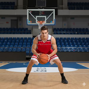 Uniforme de Baloncesto Personalizado, Mezcla de Spandex y Poliéster, Flexible y Elástico, Conjunto de Camiseta y Pantalones Cortos de Baloncesto para Hombre, Calidad Profesional para Partidos - Product Image 1