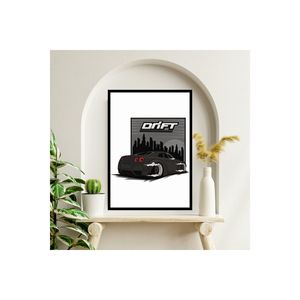 Grande taille 70x50cm MDF Table coloré délavé qualité impression cadre voiture dérive mur Arts 229 - Product Image 1