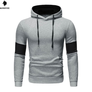 เสื้อฮู้ดสวมหัวแบบสวมหัวผ้าฝ้าย100% ของผู้ชายผ้าเทอร์รี่คุณภาพสูงลำลองน้ำหนักเบาเทคนิคพัฟทึบสำหรับฤดูหนาวดีไซน์แบบกำหนดเอง - Product Image 1