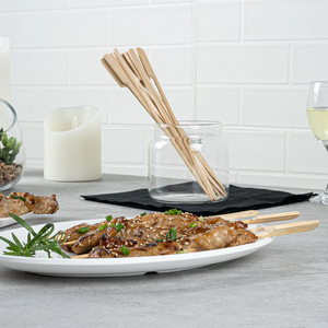 Wholesale Disposable <b>BBQ</b> Round Bamboo Stick with Various Sizes Food Picks Skewers - Product Image 6