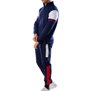 Survêtements décontractés épais pour hommes, personnalisables, pour l'automne, tenue de sport, survêtements zippés, col montant, nouveau design - Product Image 1