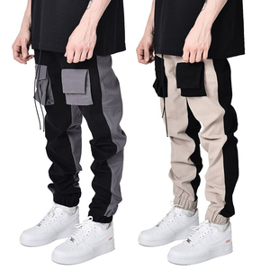 New Style Side Buttons Decor Men Casual <b>Jogger</b> fitness elastic comfortable men Pants <b>Stack</b> Cargo Pant Sweatpants - Product Image 2