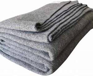 Premium 80% Laine Couverture Gris Tissé Motif pour Usage Domestique pour Camping En Plein Air Canapé Cheminée-Fait à la Main Inde Harshit International - Product Image 1