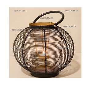 Five Different Sizes <b>Candle</b> <b>Holder</b> Handmade Iron Wire <b>Gold</b> Color <b>Candle</b> <b>Holder</b> For Wedding Decorative Use - Product Image 4