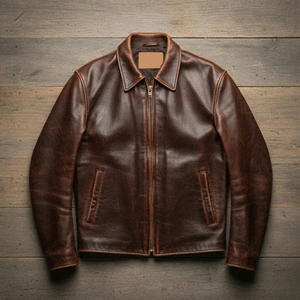 Chaqueta de Cuero Genuino para Hombre, Personalizada, de Alta Calidad, Diseño Moderno, Tacto Suave, Prenda Exterior Duradera - Product Image 5
