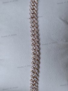 Luxury Rhodium Plated 925 Sterling <b>Silver</b> Round Cut VVS Moissanite Diamond Iced Out Hip Hop Tennis Luxury <b>Bracelet</b> For Unisex - Product Image 3