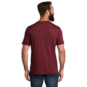 T-shirts pour hommes en mélange de trois tissus, poids lourd, 100% coton/personnalisés, séchage rapide, respirants, impression d'écran graphique personnalisée - Product Image 3