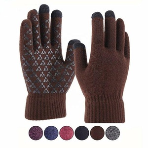 Wholesale Men's Acrylic Full <b>Finger</b> Knit <b>Gloves</b> | Custom Logo & Color Winter Knit <b>Gloves</b> | Budget Micro-Touch <b>Gloves</b> - Product Image 6
