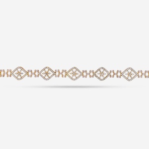 Ceinture en zircon 191031, matériau principal alliage, sertissage griffe, incrustation pour soirée - Product Image 2