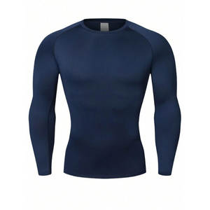 Camiseta de Compresión de Manga Larga para Hombre, Secado Rápido, Protección UV, Ajustada, para Entrenamiento, Running, Gimnasio y Deportes - Product Image 5