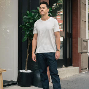 Alta calidad para hombre 100% algodón camiseta en blanco unisex personalizado DTG Logo serigrafía camisetas con etiqueta camiseta de microfibra - Product Image 1