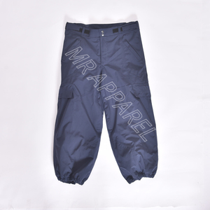 Pantalon de neige imperméable de qualité supérieure pour l'extérieur, couleur marine, avec évents, passants de ceinture et taille ajustable - Product Image 1