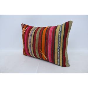 หมอนผ้าวูลถักลายโบฮีเมียนหลากสี20X28นิ้วหมอนตกแต่งวินเทจพิมพ์ลายทอสำหรับพื้นเครื่องนอน - Product Image 4