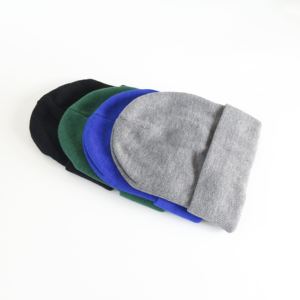 Fall/Winter High Quality Cold <b>Weather</b> Beanie for Men <b>Women</b> Heart-Aheartniche Embroidered Cuff Knitting Hat LMOQ Minimum Quantity - Product Image 1