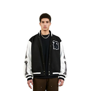 Vestes Letterman de baseball personnalisables OEM pour hommes avec broderie en chenille Veste universitaire personnalisée avec logo - Product Image 1