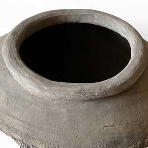 Grand pot en terre cuite de style vintage moderne pour plantes d'intérieur, pot émaillé écologique pour utilisation au sol, pour fleurs artificielles - Product Image 3