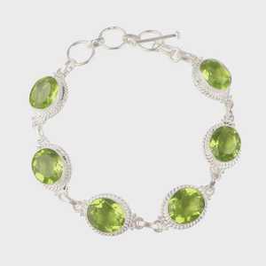 Peridot Tennis Bracelet 925 Sterling Silver Luxury Charm GIA Certified 18K Gold Plated August Birthstone Jewelry Everyday - Product Image 4