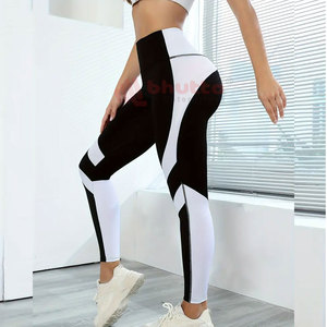 <b>High</b>-<b>Waisted</b> Plus Size Spandex Sport <b>Leggings</b> Elastic Waist Knee-Length Solid Sets Breathable Seamless Casual Workout Pants - Product Image 4