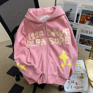 100% algodón personalizado Puff impresión de gran tamaño pulóver Sudadera con capucha para hombres transpirable Multicolor sudadera bordado Logo primavera - Product Image 2