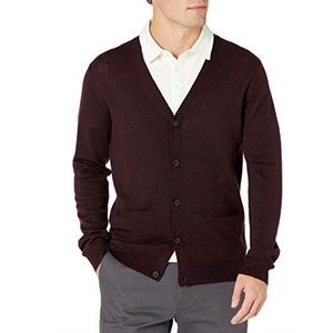 Jersey de punto con cremallera para hombre, cárdigan informal de lana pura, cárdigan personalizado, liso, a la moda, para invierno - Product Image 2